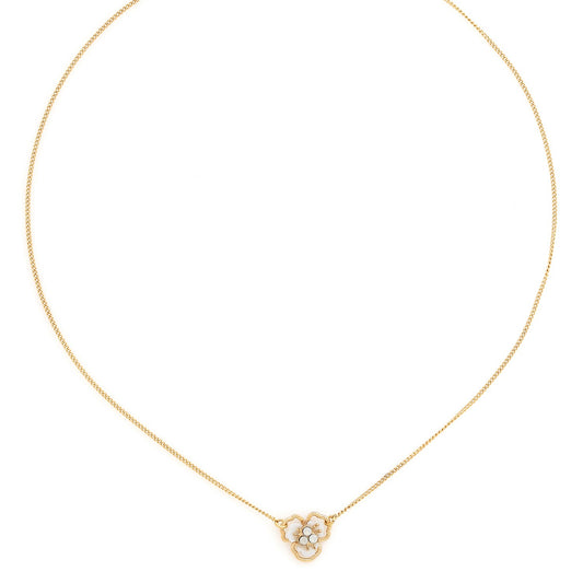 Lisette Necklace - Gold-Plated with Swarovski Crystals & Mother-of-Pearl