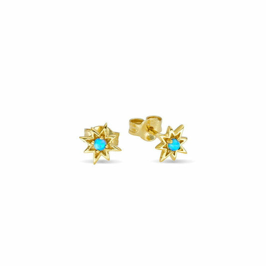 Turquoise Spark Studs